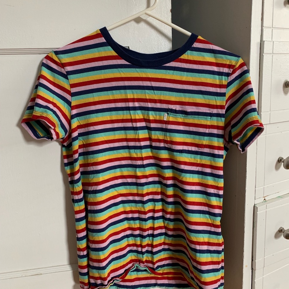 Rainbow colored tee shirt